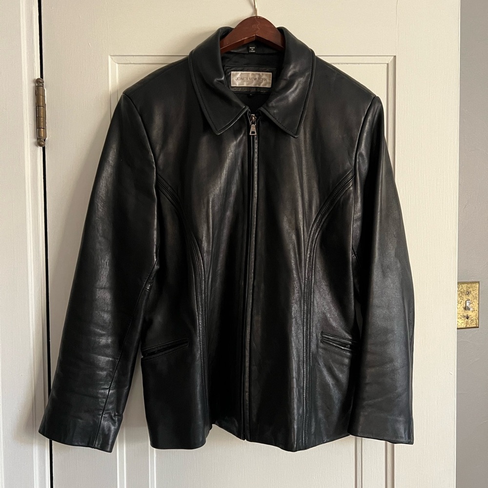 Jones New York leather jacket